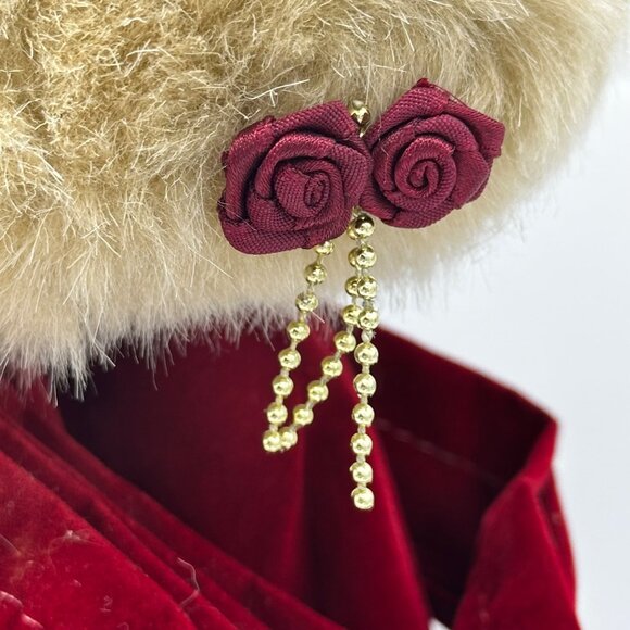 Vtg Telco Motionette Victorian Porcelain Doll 19" Christmas Animated EUC Video - Picture 8 of 13